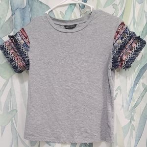 Gray Accent Sleeves T-Shirt
